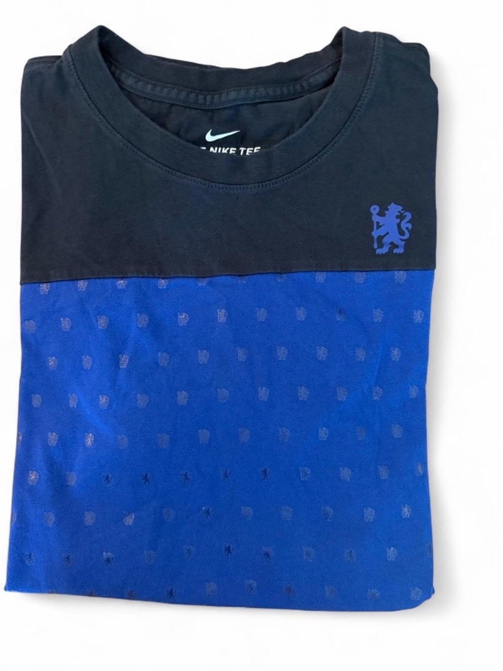 Nike Men’s Sz. S Chelsea FC black + blue color-blocked crewneck t-shirt